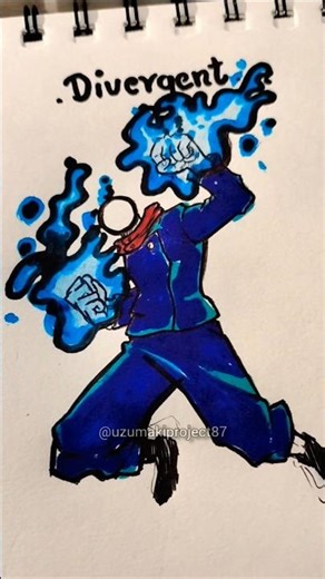 How to draw body with (divergent & Love) #jujutsukaisen #drawingtutorial #art #shorts