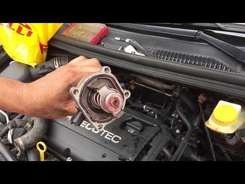 Remove Chevrolet Sonic thermostat, no more Code 89