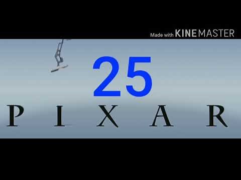 Pixar animation studios 25 years logo