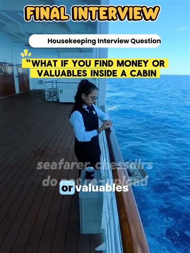 Cruise Ship Housekeeping Interview Questions and Answers