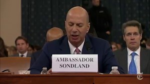33K views · 1.1K reactions | "Everyone was in the loop. It was no secret." Catch up on the key moments from Gordon Sondland's testimony: https://nyti.ms/2QN3rML | The New York Times | Facebook