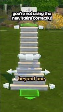 The new Sims 4 stair update dropped, and I've got some really cool tricks for you!! 👀