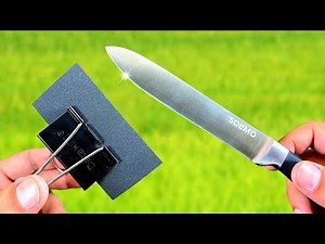 KNIFE Like Razor Sharp ! 3 Amazing Ways to Sharpen Your Knife in Just 1 Minute