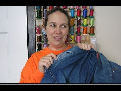 DIY: Jeans Patch / Thigh hole repair tutorial