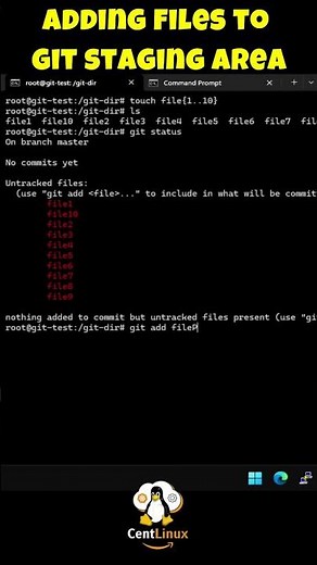 Adding files to git Staging Area