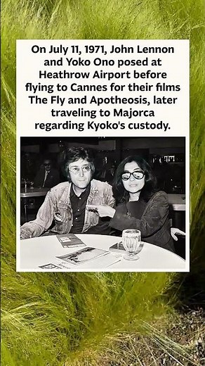 John Lennon & Yoko Ono at Heathrow (1971) ✈️