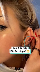 Replacing all my earrings with safety pins 🧷😳 | Craft Factory
