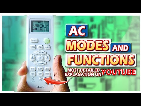 Save Money Everyday ❄️ AC Modes ❄️ Haier AC Remote All Functions/Modes ❄️ Haier AC Remote Functions
