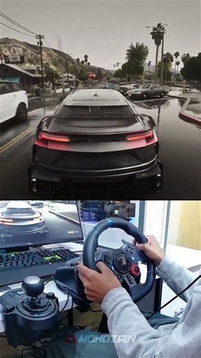 This is How GTA 5 SHOULD Be Played (G29 + Graphics Mod)