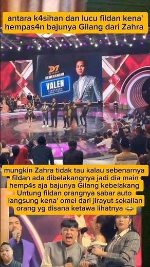 antara k4sihan dan lucu fildan kena' hempas4n bajunya Gilang dari Zahra 😂#short#video#da7