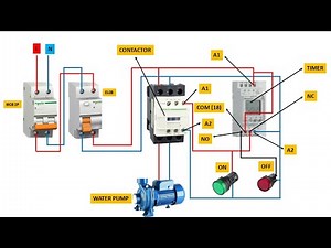 Timer Switch | single phase motor timer connection