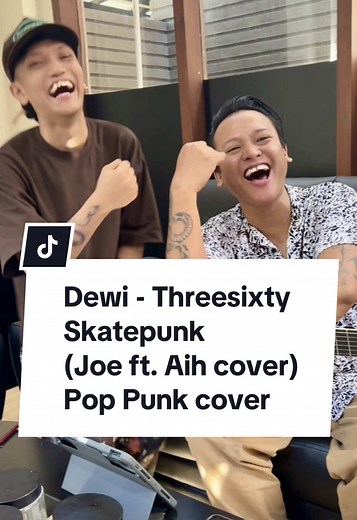 Jamming santuy sama mas @AIH || @BAYHAQIEEE_ 😁. Sehat & sukses terussss mas Aih Cobra 🤲. Lagu: Dewi - Threesixty Skatepunk @THREESIXTY BAND ❤️. 🎥: @Ci Julia Bun Bun . #dewi #threesixty #poppunk #fyp
