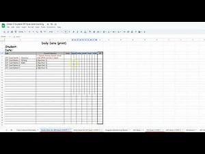 Google Sheets IEP Data Collection explanation