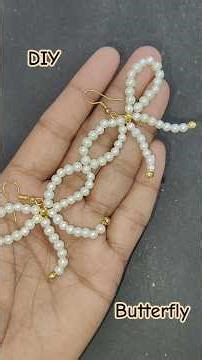 Latest Butterfly Earrings Design ✨|Making earings🤩| #craft #diy #butterfly #handmade #shorts #viral