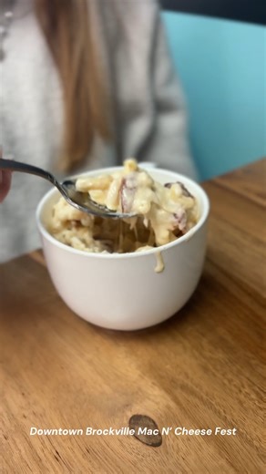 Let the mac & cheese tasting begin! 🧀 Mac N’ Cheese Fest is on all month long. Our first bite was The Sweet Life cafe, where the Bacon Mac & Cheese delivers serious comfort. Creamy, savoury, and packed with bacon, this dish is a cozy classic done right. Find them at 20 Market St. W, open Monday-Friday from 7am-3pm. Keep exploring downtown all month to earn points and vote for your top macs. Where’s your first stop? 👇 #brockville #brockvilleon #downtownbrockville #macandcheese | Downtown Brockv