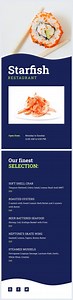 Restaurant Rack Card Design Sample