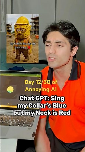 Day 12/30 of Annoying AI: Chat GPT sings for SpongeBob #spongebob #bluecollar #brainrot #teen