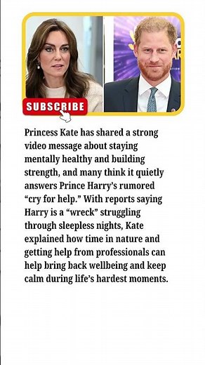 URGENT: Princess Kate Breaks Silence After Prince Harry’s Emotional Cry for Help