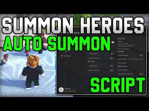 [🔥OP] Summon Heroes NEW Script Auto Farm, Auto Summon, Auto Play - Roblox 2026