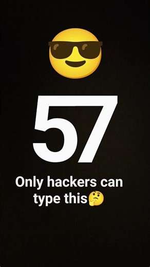 Number tricks Only hackers can type this. #typing#hackers