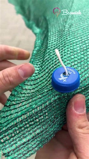 How to Tie a Shade Net Corner #easy #net #tying