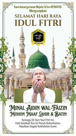 kami keluarga besar Majelis Ta'lim AR'RASYID Mengucapkan