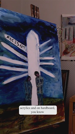 Sandra Saunders is an artist part of Saltbush Country currently touring regional South Australia. Sandra Saunders is a Ngarrindjeri and Buandig artist living and working in Wangary on the Eyre Peninsula. Saunders has a background in community organising and activism for Aboriginal rights and was a vocal leader of the Hindmarsh Island Bridge protests. Working primarily in the medium of painting, Saunders’ work is politically engaged, commenting on themes of colonialism, climate change, land right