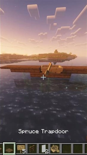 Easy Realistic Mini Boat Tutorial! 🛶 #minecraft