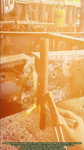 Truck Chassis Cutting Process with Torch Cutting#shorts #welding #satisfying #working