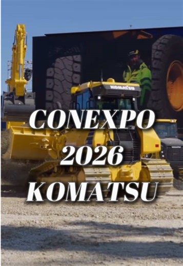 Komatsu dominates the scene at ConExpo 2026 Las Vegas with innovative technology and high-performance heavy machinery. #conexpo2026 #heavyequipment #constructionlife #loader #tiktok