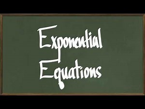 Exponential Equations