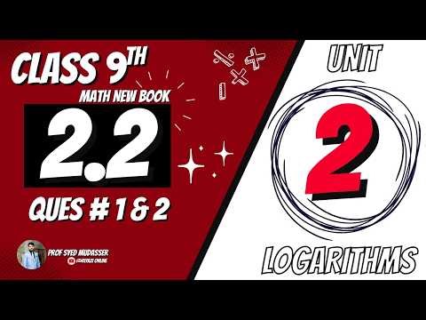 Class 9 Math Exercise 2.2 Question 1 and Question 2 Complete Solution | Class 9th Math New Book