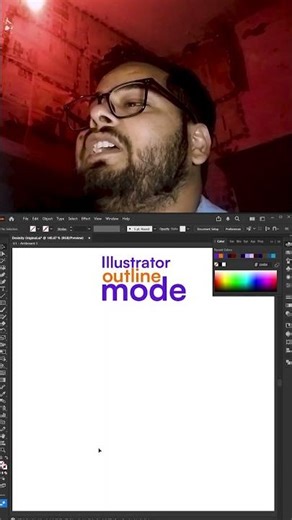 what is outline mode in Illustrator? | illustrator tips | Desinity #illustrator #shorts