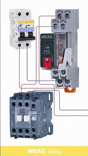 General Electrical Relay in Action: Connecting to Contactors and Miniature Circuit Breakers.