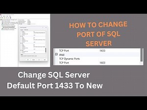 HOW TO CHANGE PORT OF SQL SERVER | Change SQL Server Default Port 1433 To New