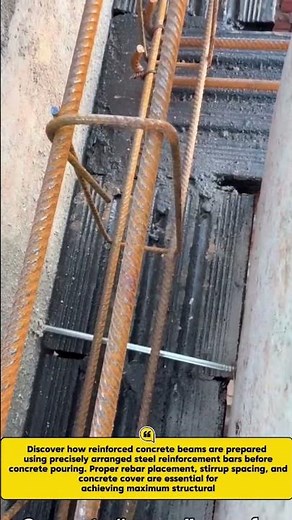 Professional Reinforced Concrete Beam Installation | Rebar Cage Construction Process