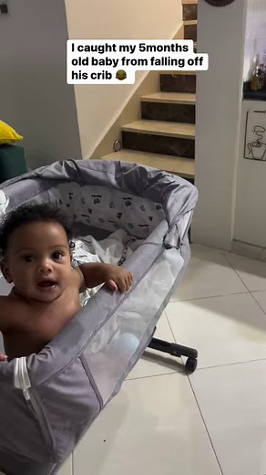 238K views · 10K reactions | I caught my 5months old baby from falling off his crib   | Nurse glory | Facebook