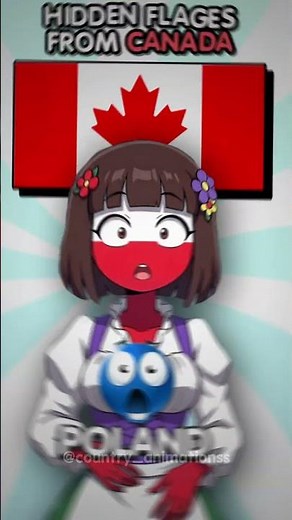 CANADA HIDDEN 😳❤️ #countryhumans #countryballs #memes
