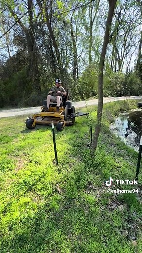 Weedwolf trimmer attachment for your commercial zero turn mowers , check them out American made product by a small buisness #mechanic #lawnmower #grass #fypシ゚viral #lawncare @Weedwolf Manufacturing