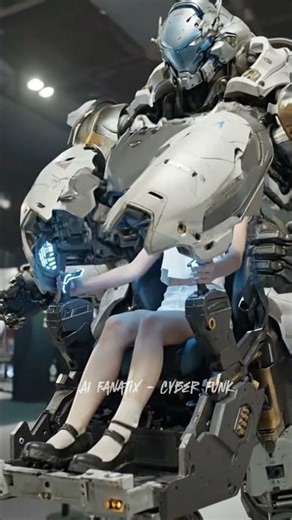Giant Robot Mech Literally Picked Her Up #mech #viral #futuristic