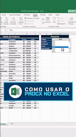 Como usar o Procx no Excel. #excel #planilhas #procx