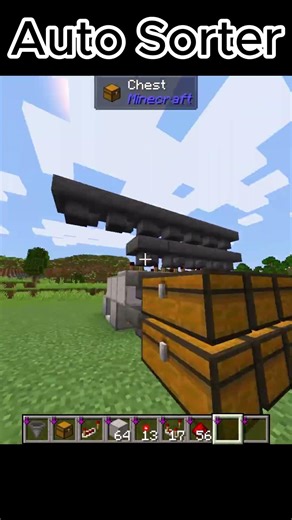 Minecraft Auto Sorter 😱 Works in ALL Versions! Just Drop Items & It Sorts Automatically