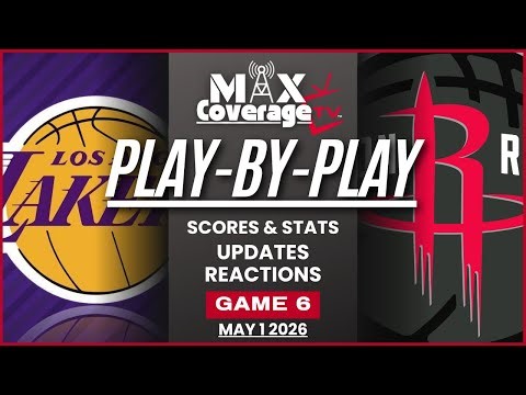 🔴LIVE - Los Angeles Lakers vs Houston Rockets - Play-By-Play & Reactions (5/1/26)