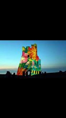 Stiwdio Carys' time lapse of Aberystwyth Castle lit up
