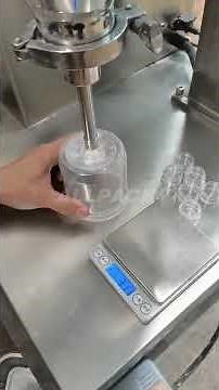 See how accurate filling of desktop auger filling machine is?