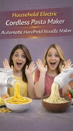 Household Electric Cordless Pasta Maker & Automatic Handheld Noodle Maker.