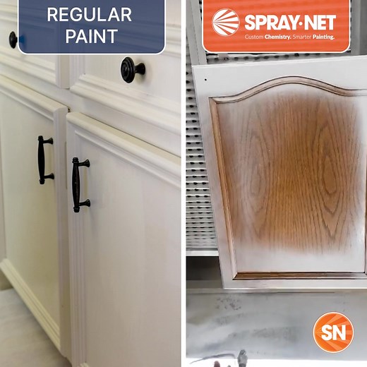 Whether your kitchen is small, medium or large, a Spray-Net revamp is the most cost-effective way to the kitchen of your dreams! 🤩 | Spray-Net Willamette Valley