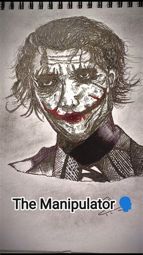 joker sketch 🗣️The Manipulator...#viral #trending #shorts #art