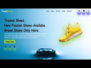 How To Create A Responsive Shoes Website Using HTML And CSS Only Tutorial Step-by-step