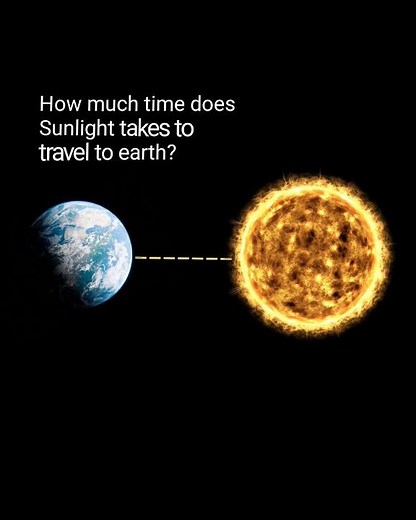 How much time does Sunlight takes to travel to earth? #science #sciencechannel #sun #earth